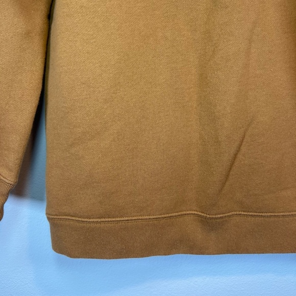 Carhartt Youth Full Zip HoodieSweatshirt Brown Spell Out Logo Pockets Kids 10/12 - Picture 12 of 13